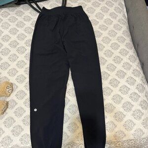 Lululemon Long Black Drawstring Jogging Pants (Size 2)